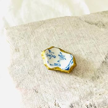 Amazon.co.jp: 金継ぎ箸置き〈孤峰〉陶器 ゴールド 漢字